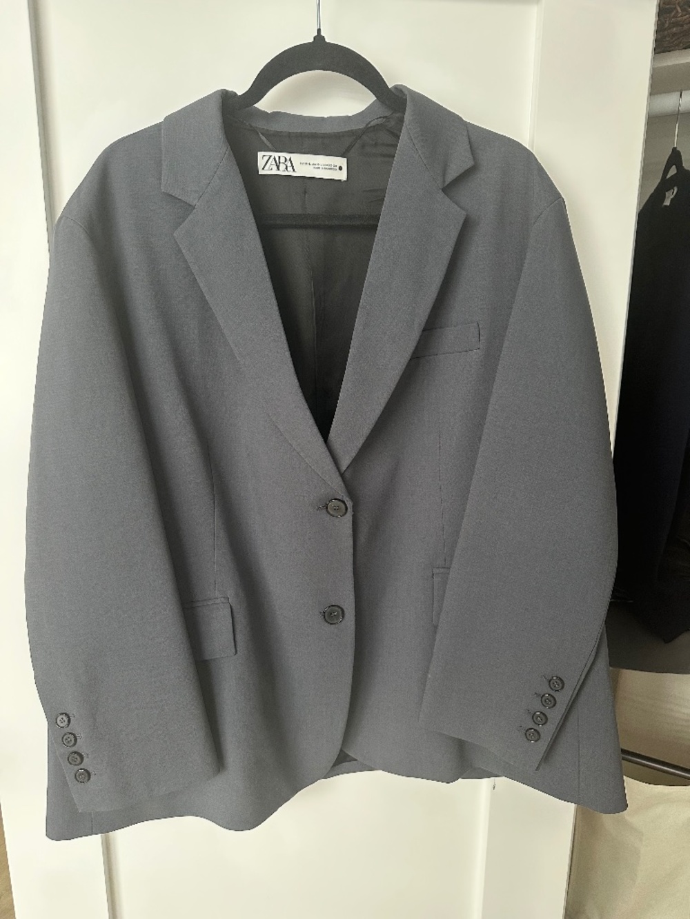 ZARA Blazer Grey Gray Oversized